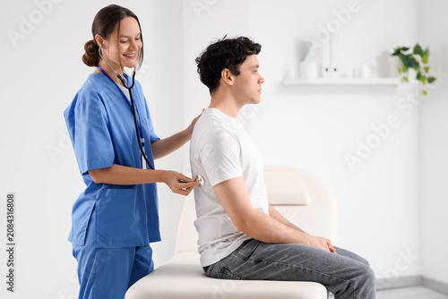 Female doctor with stethosc...