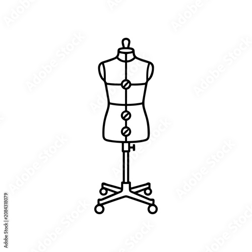 Fotografie Fashion dressmaker mannequin form dummy.