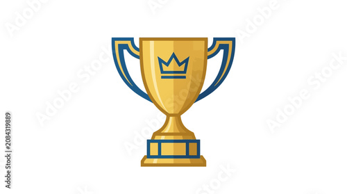 Bild auf Leinwand Golden Trophy Cup Award Symbol.