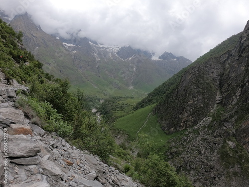 beautiful  lush green cloudy hill photography. nature beauty.  