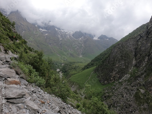 beautiful  lush green cloudy hill photography. nature beauty.  