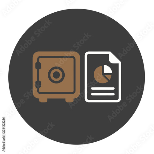 Safe and Document Icon