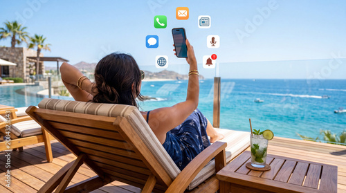 Relaxing by the Sea with Constant Smartphone Alerts