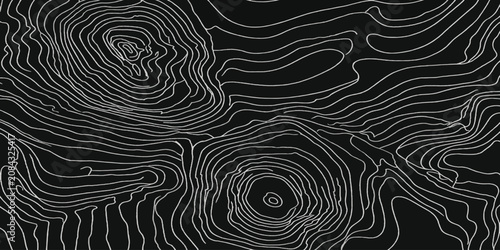 Photos Abstract topographic map contour lines pattern in monochrome black and white wit