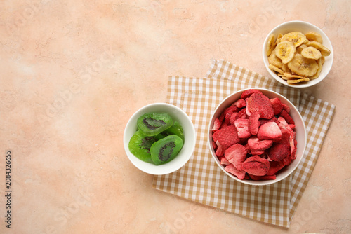 Bowls of different dehydrat...