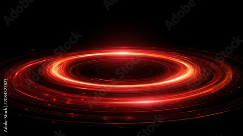 Fiery vortex abstract light trails
