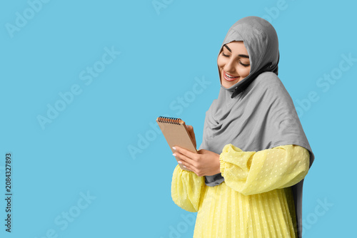 Beautiful Muslim woman with...