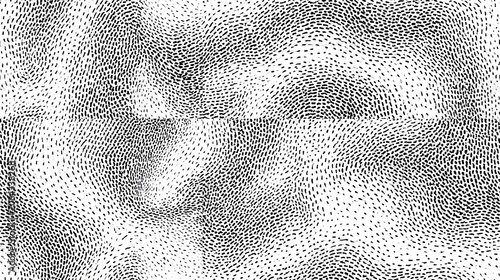 Abstract repeating lines forming seamless organic topographic pattern. Abstract dashed lines creating a textured, organic, and repeating pattern