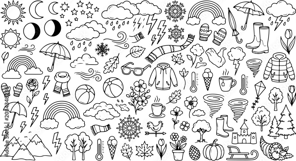 Fototapeta premium Seamless cartoon animal pattern with rabbits, cats and dogs, funny doodle vector illustration for wallpaper, holiday decoration, Halloween design, cute sketch art background