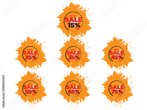 Super Sale Badges Set