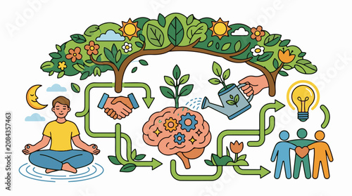 Growing mind connection and inspiration through nature's cycles