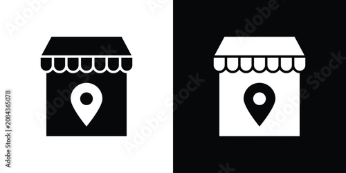 Tablou pe pânză Local store icon