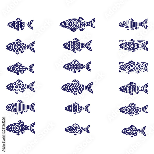 Boho Fish SVG Bundle Pattern Fish
