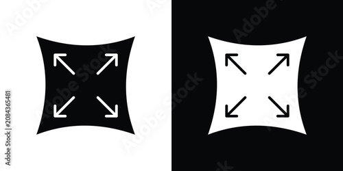 Foto Stretchable fabric icon