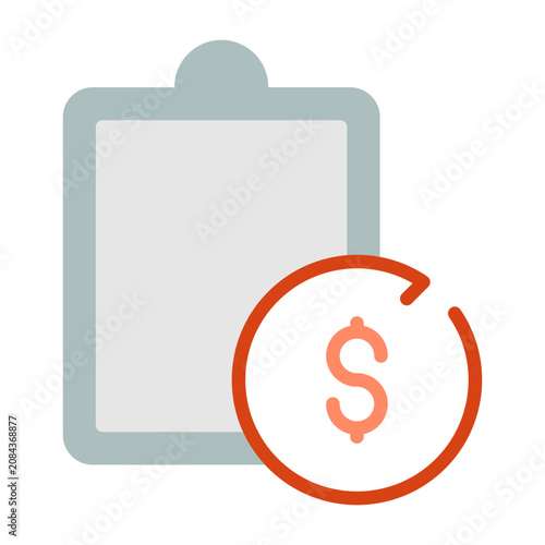Obraz na plátně Paid Icon Design