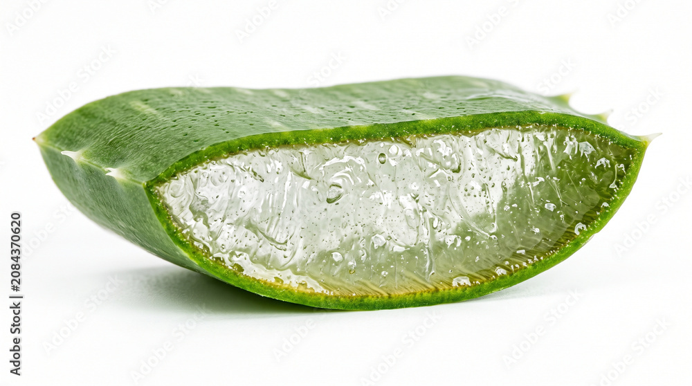 Fototapeta premium Cut open green avocado