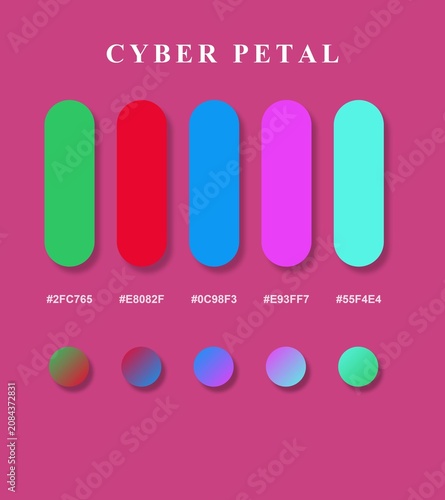 Cyber Petal Color Palette