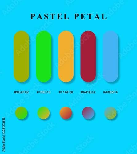 Pastel Petal Color Palette Swatches