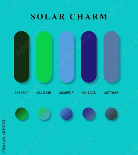Color Palette Solar Charm
