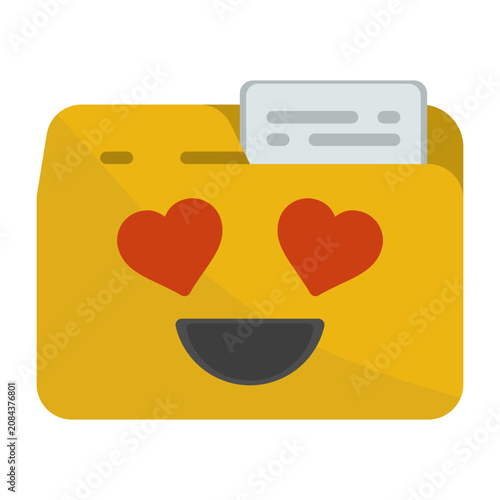 Schilderij op canvas In Love Icon Design