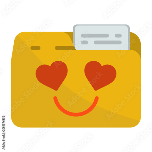 Bild auf Leinwand In Love Icon Design