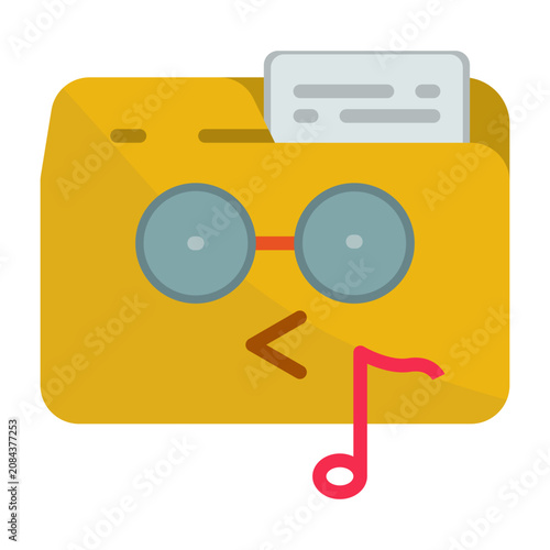 Foto Nerd Icon Design
