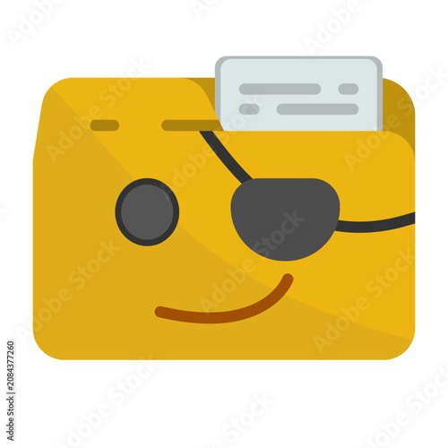 Billede på lærred Pirate Icon Design