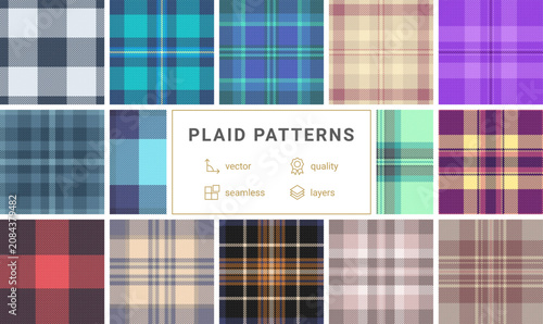 Foto Elegant plaid pattern bundle wedding stationery