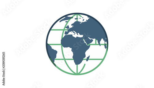 Cuadro en lienzo Globe Earth Planet World Map.