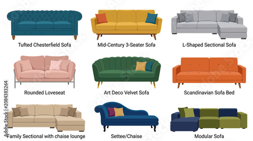Foto Collection of Modern and Classic Sofas: Styles, Colors, and Designs
