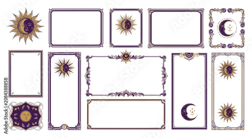 Celestial Ornate Frames and Sun Moon Elements