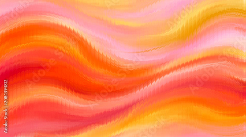 Photography Abstract wavy background with vibrant orange, pink, and yellow hues - suitable for graphic design