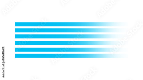Cyan Blue Horizontal Stripes Abstract Line Pattern Background Design