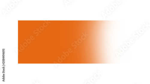 Orange Gradient Rectangle Blurred Background Element on Transparent Layer