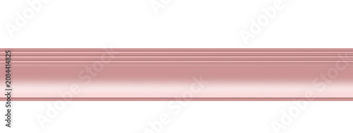 Pink Soft Gradient Horizontal Banner Element on Transparent Background