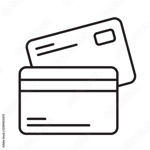 Schilderij op canvas E Commerce Payment Credit Cards