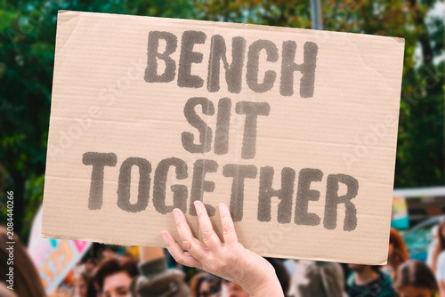 Photography "Bench sit together" Public space brings people into connection