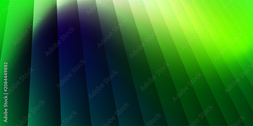 Obraz premium Abstract Green Layered Geometric Background with Transparent Gradient Panels and Modern Design Creative.