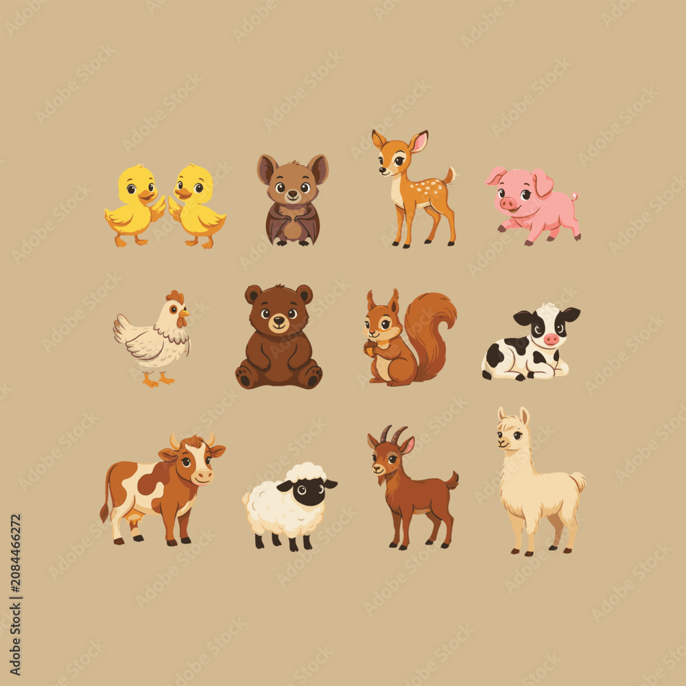 Fototapeta premium Animals design