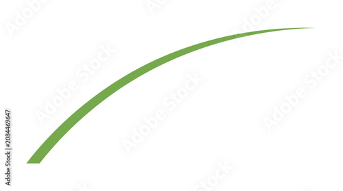 Minimalist Grass Blade Vector Illustration
