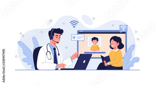 Online Doctor Consultation: Doctor and Patient Connect Via Video Call for Remote Healthcare Services