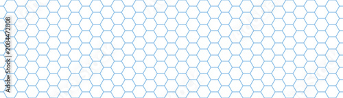 Blue soccer hexagon pattern. Honey hexagon bee hive honeycomb pattern seamless