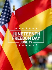 Juneteenth Freedom Day Flags