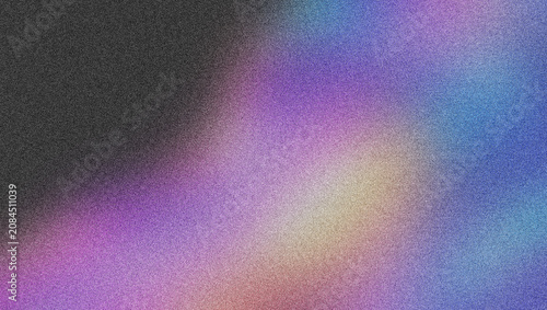Grainy gradient background with purple and blue light leaks, lo-fi aesthetic texture, retro film noise overlay for digital art 4K grainy texture Background