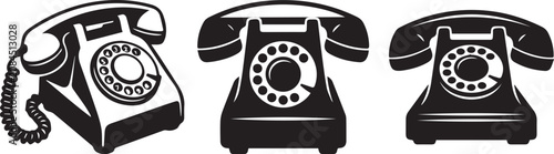 Photos Three_rotary_telephones_illustra