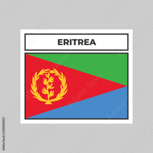 National Flag of Eritrea Illustration Design