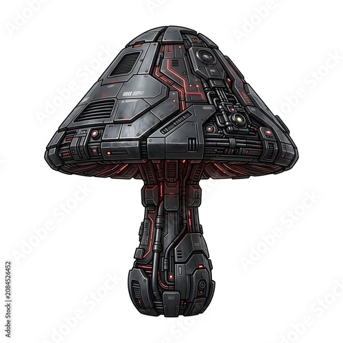 Black and red mountain bike helmet with visor.
