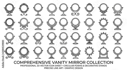 Bild auf Leinwand Decorative Vanity Mirrors Collection - Vintage & Ornate Styles