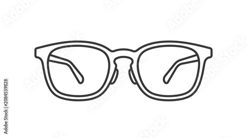 Cuadro en lienzo Minimalist Eyewear Outline Icon
