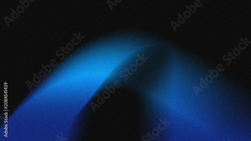Cuadro en lienzo Abstract grainy neon blue light leak background for moody modern design posters